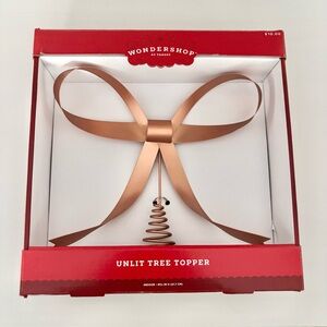 WONDERSHOP Bronze Metal Bow Tree Topper NWT
